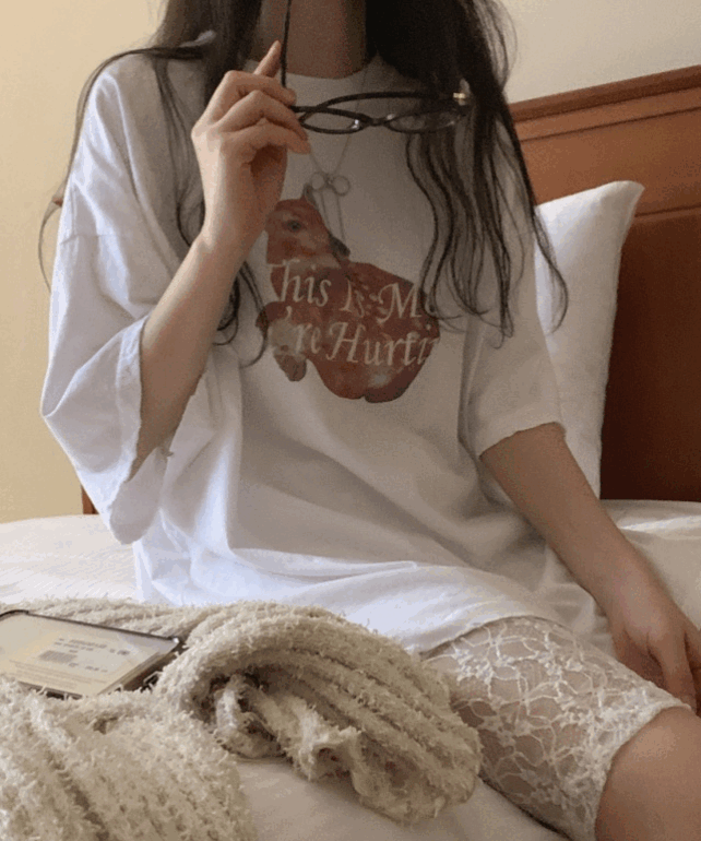 24ss 제이키치 사슴 오버핏 구제 티셔츠